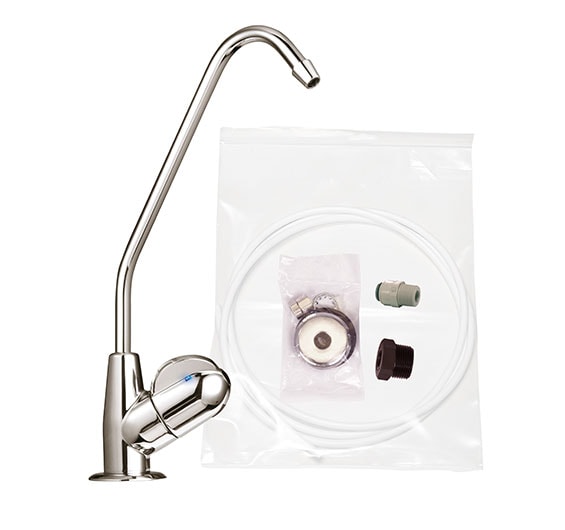 DFU162 Faucet, tubing kit: 2m tubing ¾”, ¼”bush, faucet [DFU130], KSA44