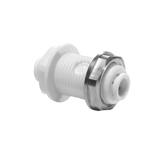 Puretec KBC44 Bulkhead Connector, 1/4 T x 1/4 T