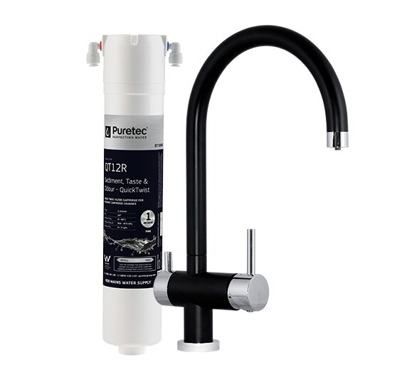 Puretec QT12 Quick-Twist Filter System with BL1 Mixer Tap