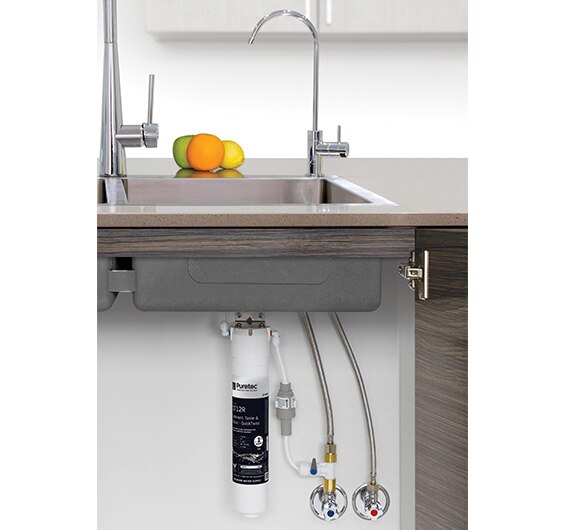 Puretec QT18 QuickTwist Water Filter with High Loop LED Faucet
