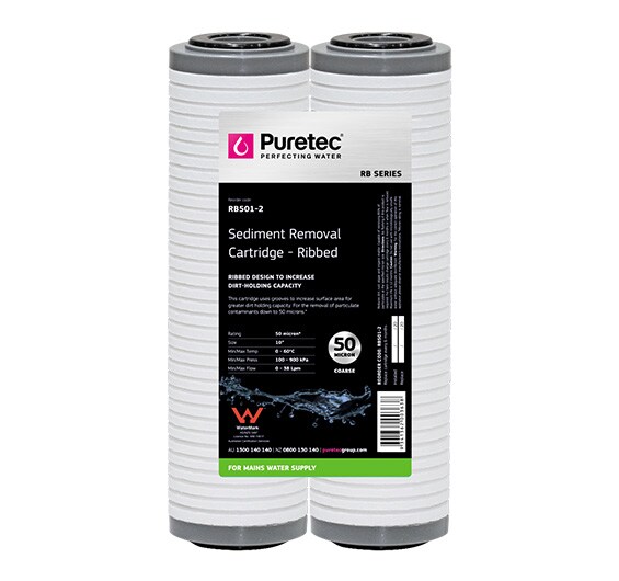 Puretec RB501-2 | Ribbed Sediment Cartridges