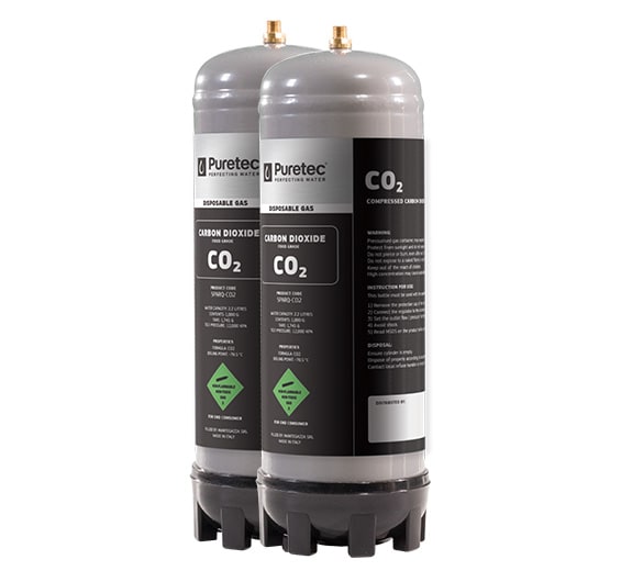 Puretec SPARQ-CO2-2 Disposable Gas Cylinder Twin Pack